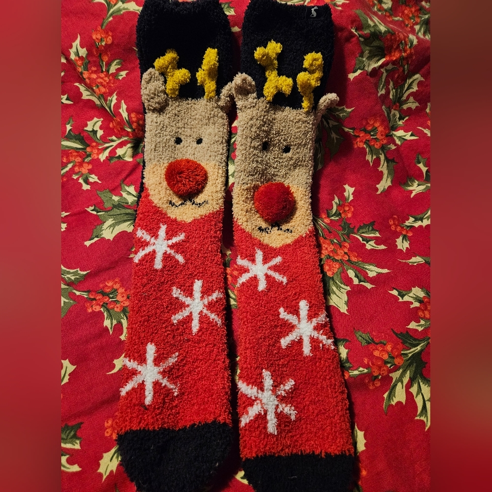 Joules Festive Reindeer Socks